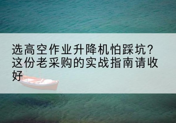德城高空作业升降机厂家推荐-选高空作业升降机怕踩坑？这份老采购的实战指南请收好